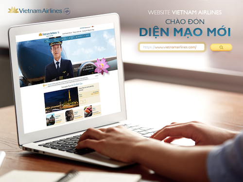 Vietnam Airlines đổi mới giao diện trang web 